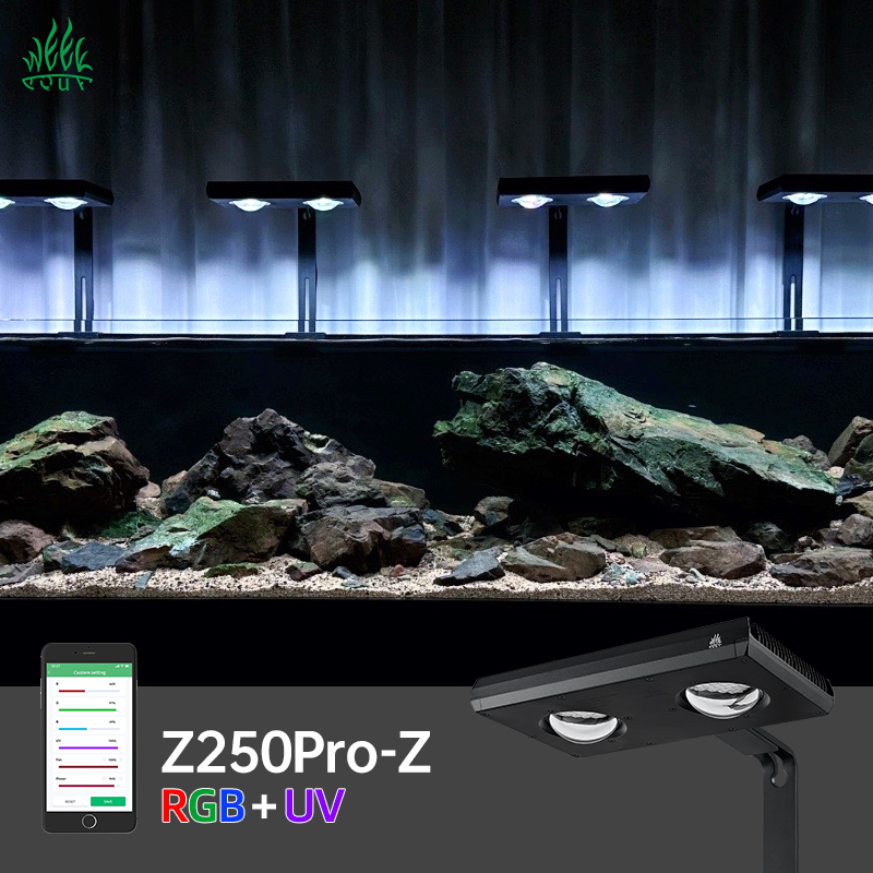 Planted Aquarium Uv Light - WEEKAQUA Z250PRO Led Plant Light RGB+UV