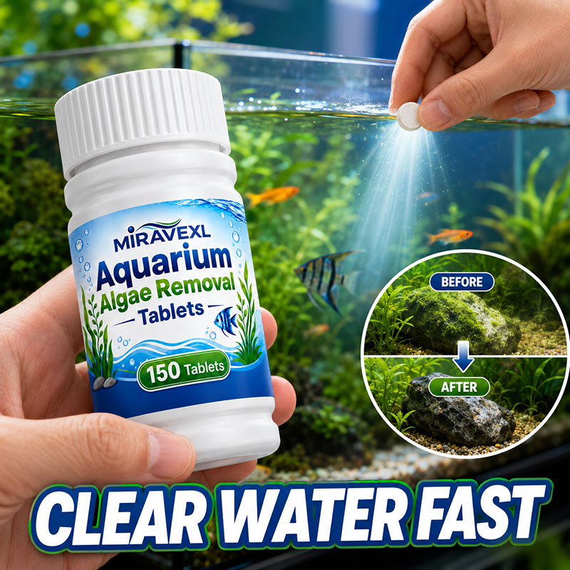 Planted Aquarium Supplies - MIRAVEXL 150 Aquarium Algae Removal Tablets,
