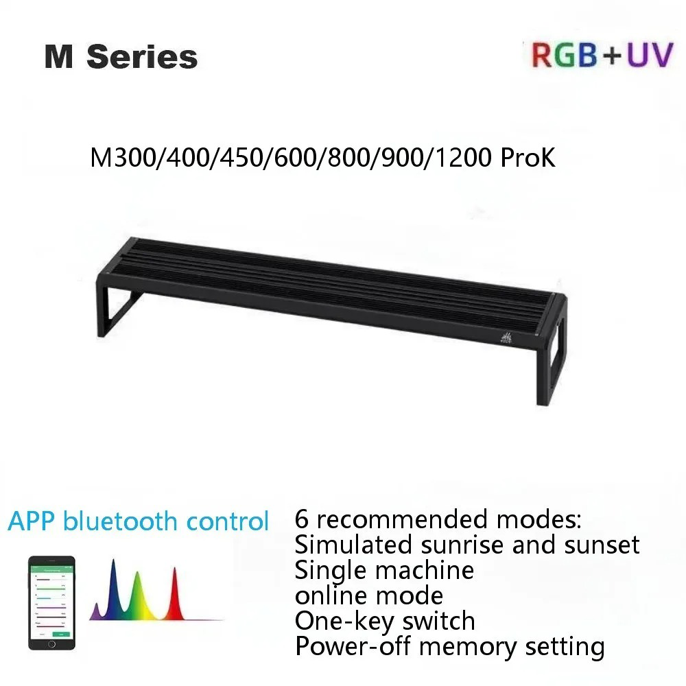 Planted Aquarium Uv Light - Week Aqua M Series RGB+UV Water