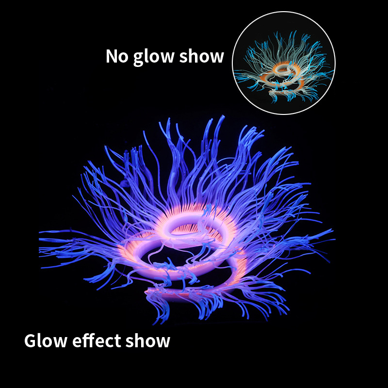Aquarium Plant Gel - Soft Silicone Sea Anemone Coral Plants