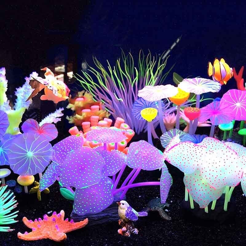 Silicone Glowing Landscape Art - огляд і ціна Aquarium Plant Design