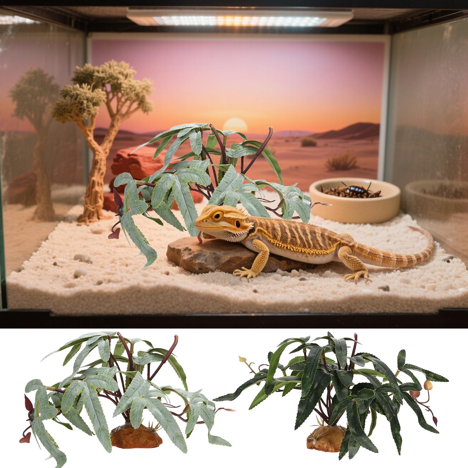 Fake Reptile Plants Snake Tank - огляд і ціна Aquarium For Planted Tank