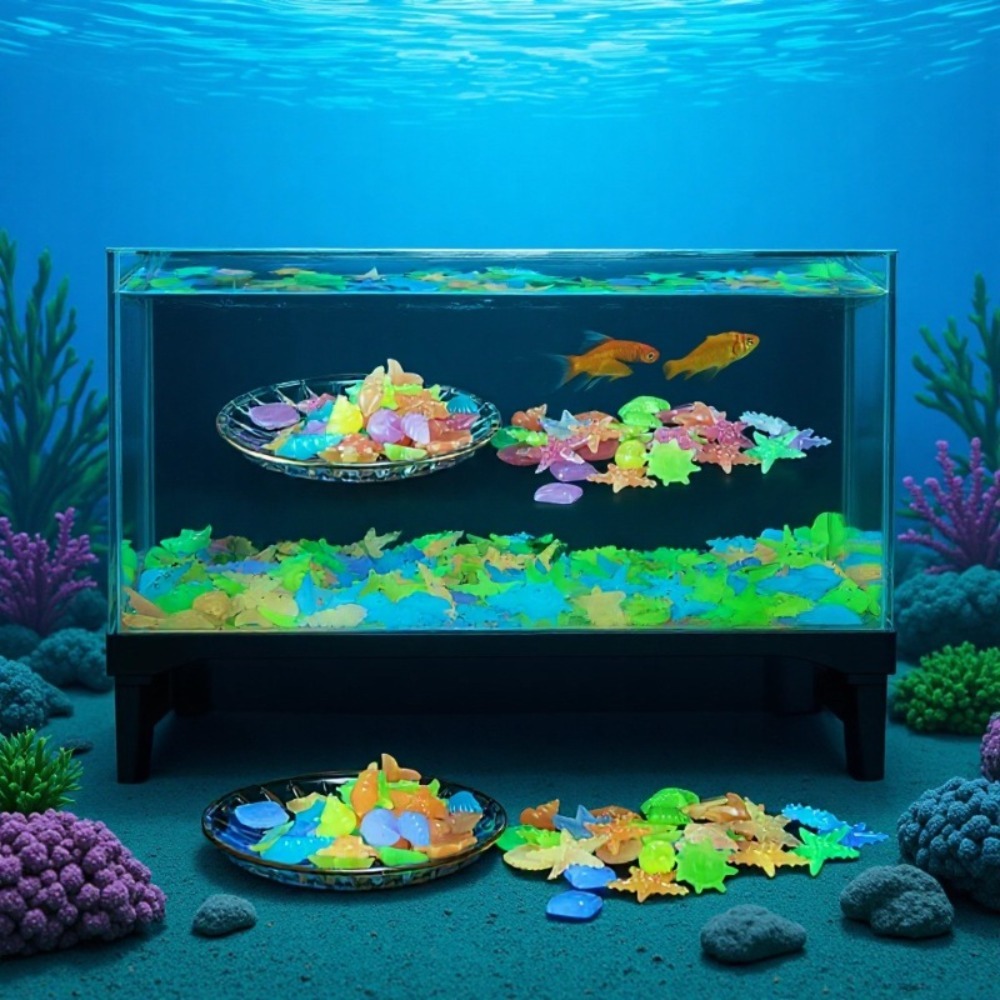 Glowing Luminous Ocean Stones  - огляд і ціна Aquarium Plant Design