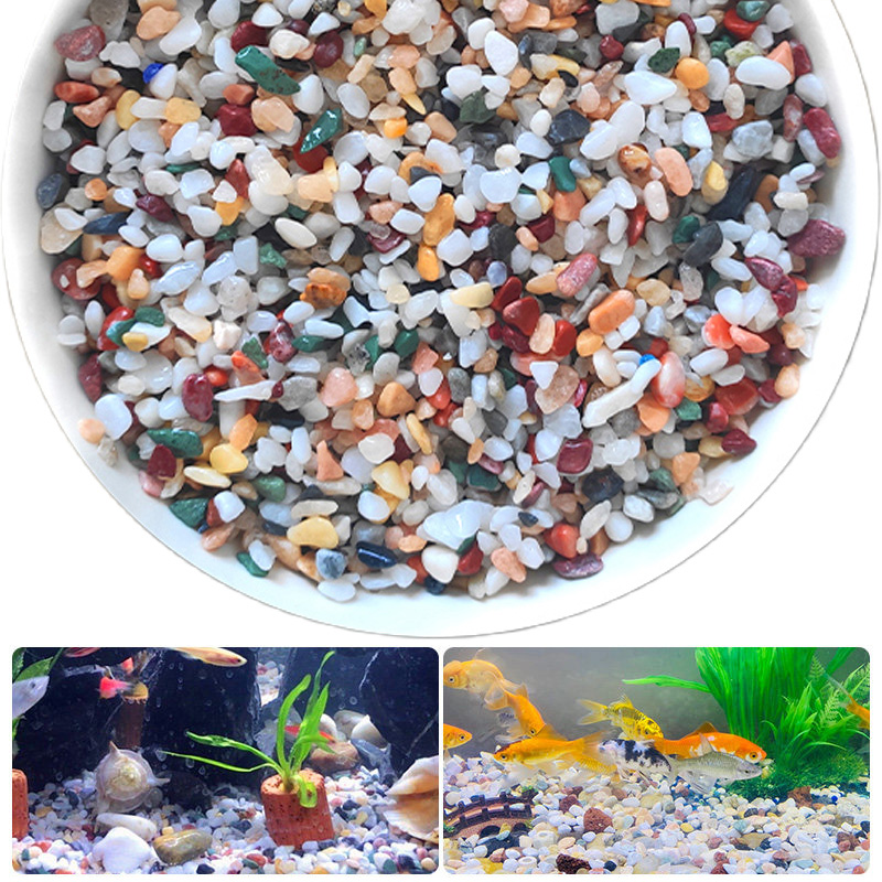 Natural Gravel Stone 200~1000g - огляд і ціна Aquarium Planted Sand