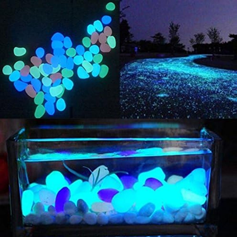 Fish Tank Rocks Glow Blue Pebb - огляд і ціна Aquarium For Planted Tank