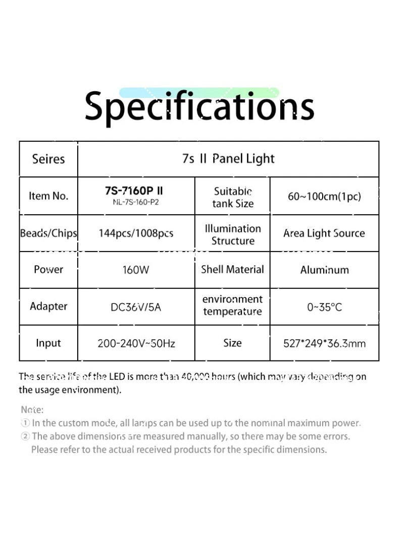 Aquarium LED Light 160W RGB Fu - огляд і ціна Aquarium For Planted Tank